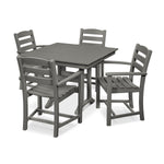 POLYWOODÂ® La Casa CafÃ© 5-Piece Farmhouse Arm Chair Dining Set - Slate Grey