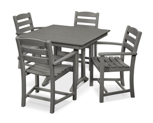 POLYWOODÂ® La Casa CafÃ© 5-Piece Farmhouse Arm Chair Dining Set - Slate Grey