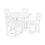 POLYWOODÂ® La Casa CafÃ© 5-Piece Farmhouse Arm Chair Dining Set - White