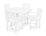 POLYWOODÂ® La Casa CafÃ© 5-Piece Farmhouse Arm Chair Dining Set - White