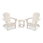 POLYWOODÂ® South Beach 3-Piece Folding Adirondack Set - Sand