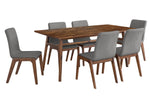 Thomaa Dining Chair Set - Brown/Dark Grey - Set of 2
