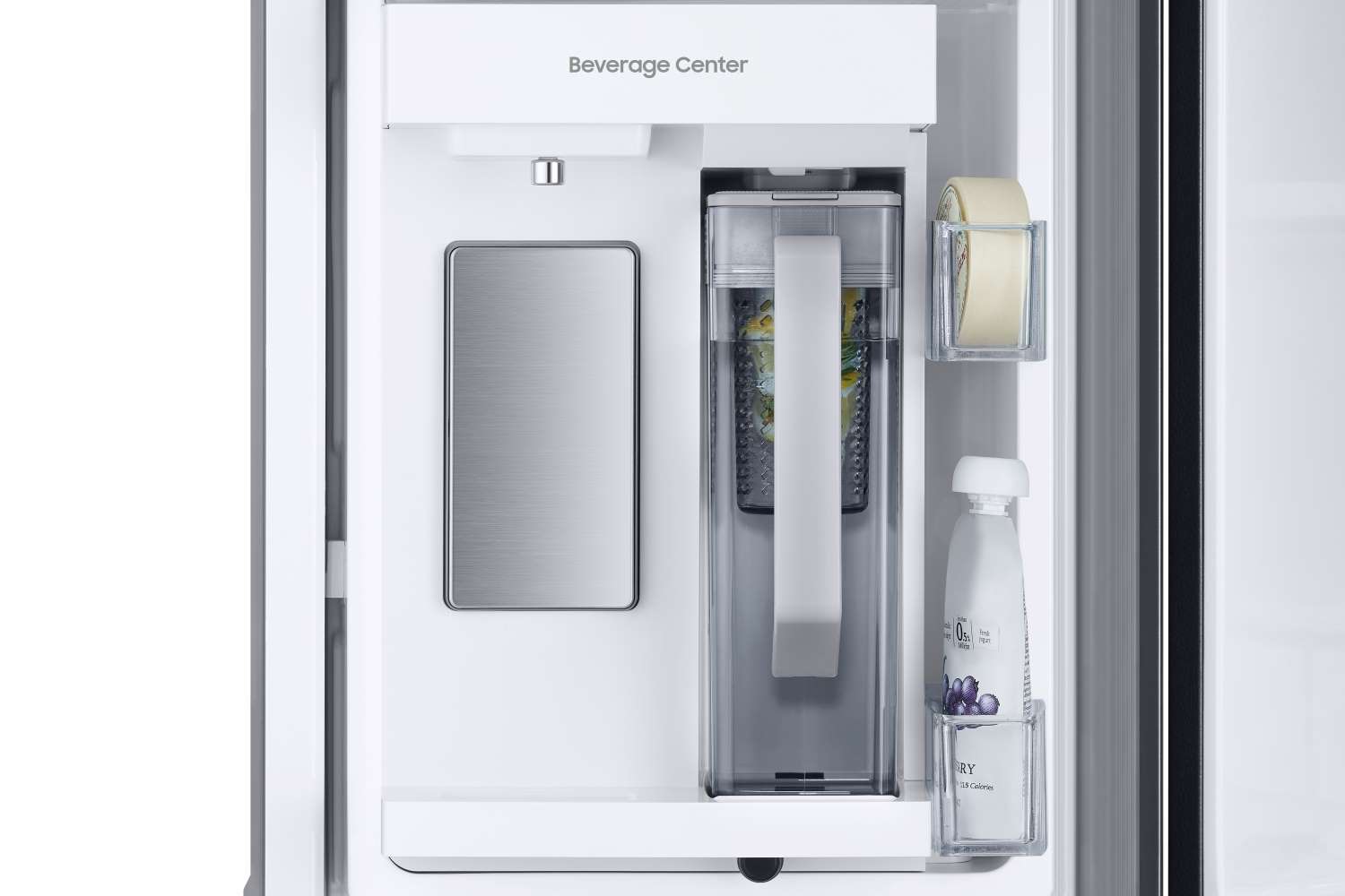 Samsung Black Stainless Steel 33" Wide French Door Refrigerator with Internal Ice & Water (24.5cu.ft) - RF25C5551SG/AA