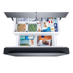 Samsung Black Stainless Steel 33" Wide French Door Refrigerator with Internal Ice & Water (24.5cu.ft) - RF25C5551SG/AA