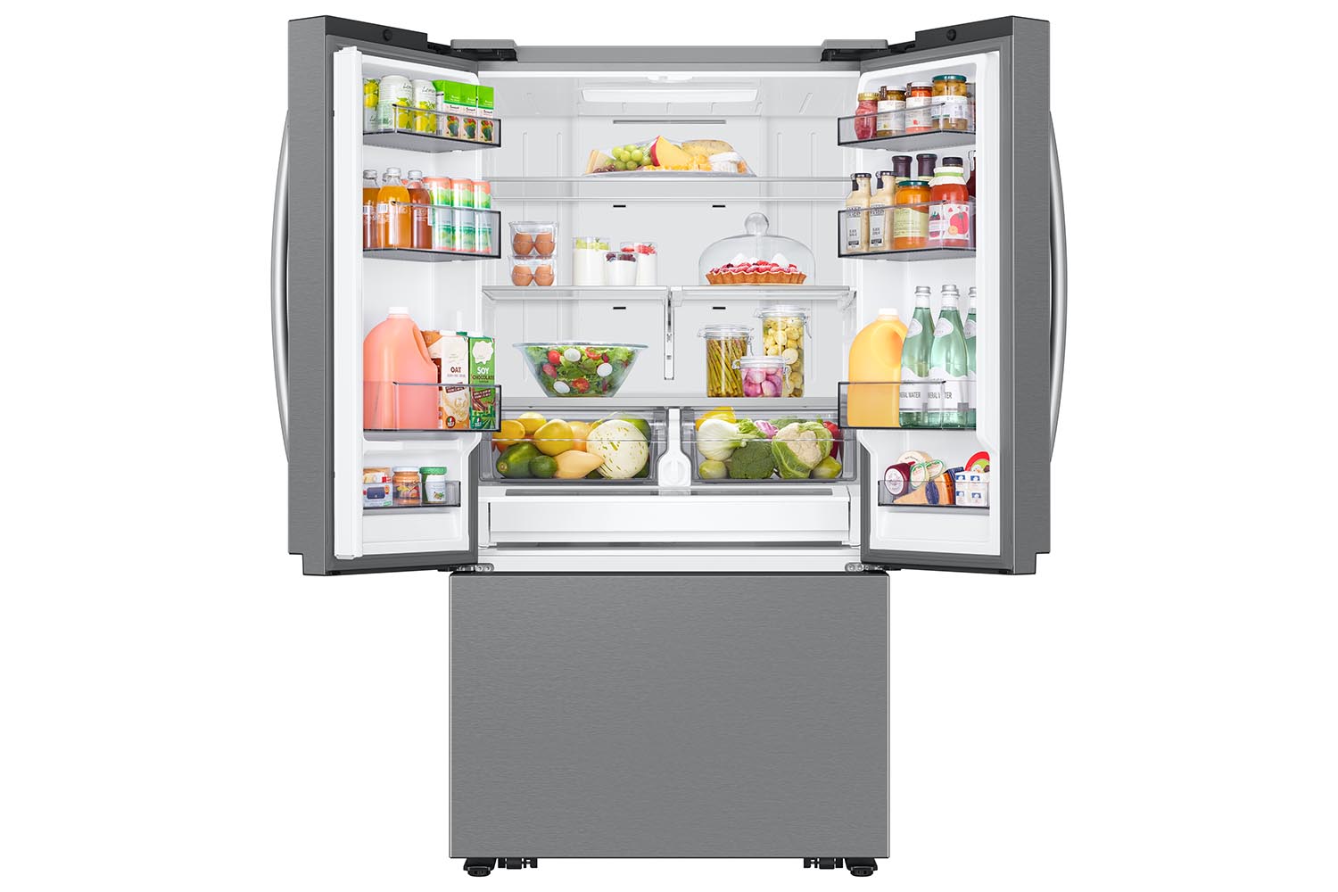 Samsung Stainless Steel Counter Depth 36" French Door Refrigerator (27cu.ft) - RF27CG5100SRAA