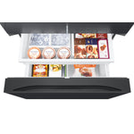 Samsung Matte Black Stainless Steel 36" French Door Refrigerator (31cu.ft) - RF32CG5400MTAA