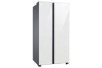 Samsung BESPOKE White Glass 36" Side-by-Side Refrigerator with Beverage Center (22.6 cu.ft) - RS23CB760012AA