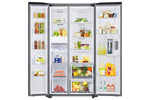 Samsung BESPOKE White Glass 36" Side-by-Side Refrigerator with Beverage Center (22.6 cu.ft) - RS23CB760012AA