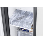 Samsung BESPOKE White Glass 36" Side-by-Side Refrigerator with Beverage Center (22.6 cu.ft) - RS23CB760012AA