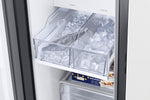 Samsung BESPOKE White Glass 36" Side-by-Side Refrigerator with Beverage Center (22.6 cu.ft) - RS23CB760012AA