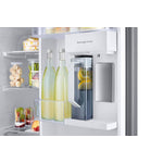 Samsung BESPOKE White Glass 36" Side-by-Side Refrigerator with Beverage Center (22.6 cu.ft) - RS23CB760012AA
