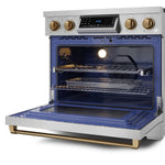 Thor Kitchen Stainless Steel Freestanding Professional Electric Range |Gordon Ramsay Series (6 cu.ft) - RSE36-BRZ