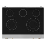 Thor Kitchen Black Stainless Steel Freestanding Professional Electric Range |Gordon Ramsay Series (6 cu.ft) - RSE36B-SS