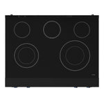 Thor Kitchen Black Stainless Steel Freestanding Professional Electric Range|Gordon Ramsay Series (6 cu.ft) - RSE36B-BLU