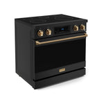 Thor Kitchen Black Stainless Steel Freestanding Professional Electric Range|Gordon Ramsay Series (6 cu.ft) - RSE36B-BRZ
