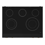 Thor Kitchen Black Stainless Steel Freestanding Professional Electric Range|Gordon Ramsay Series (6 cu.ft) - RSE36B-BRZ