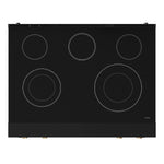 Thor Kitchen Black Stainless Steel Freestanding Professional Electric Range|Gordon Ramsay Series (6 cu.ft) - RSE36B-BRZ