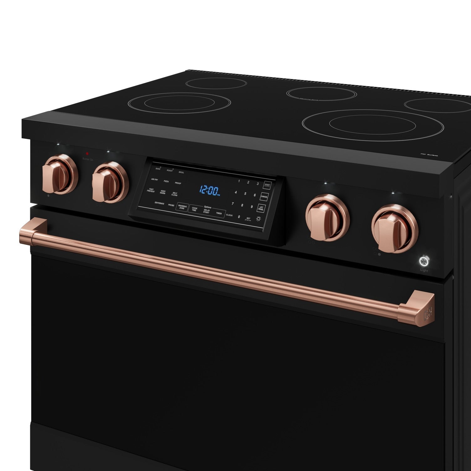 Thor Kitchen Black Stainless Steel Freestanding Professional Electric Range|Gordon Ramsay Series (6 cu.ft) - RSE36B-RSG