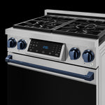Thor Kitchen Stainless Steel Freestanding Professional Liquid Propane Gas Range|Gordon Ramsay Series (4.55 cu.ft.) - RSG30LP-BLU
