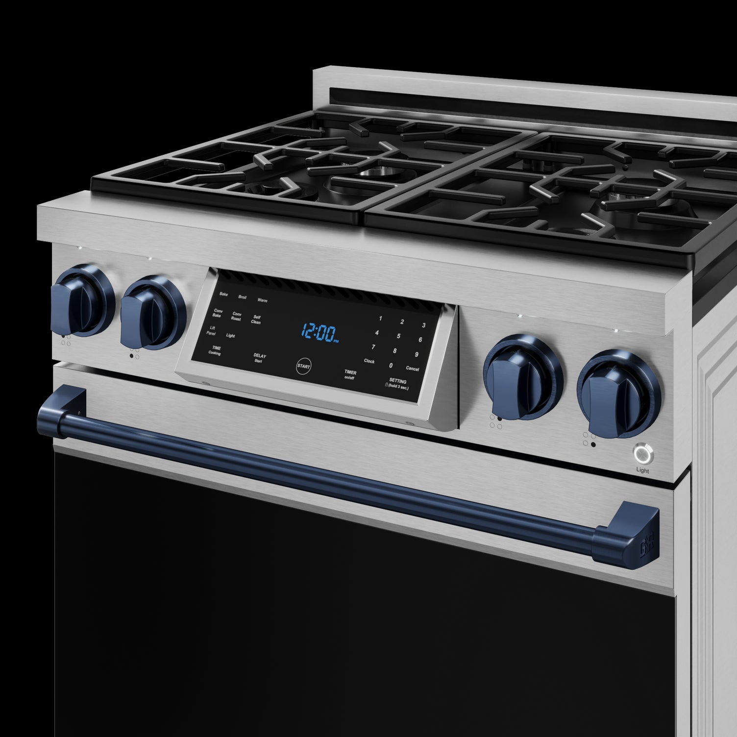 Thor Kitchen Stainless Steel Freestanding Professional Liquid Propane Gas Range|Gordon Ramsay Series (4.55 cu.ft.) - RSG30LP-BLU