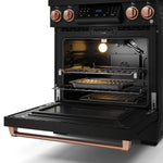 Thor Kitchen Black Stainless Steel Freestanding Professional Liquid Propane Gas Range|Gordon Ramsay Series (4.55 cu.ft.) - RSG30BLP-RSG