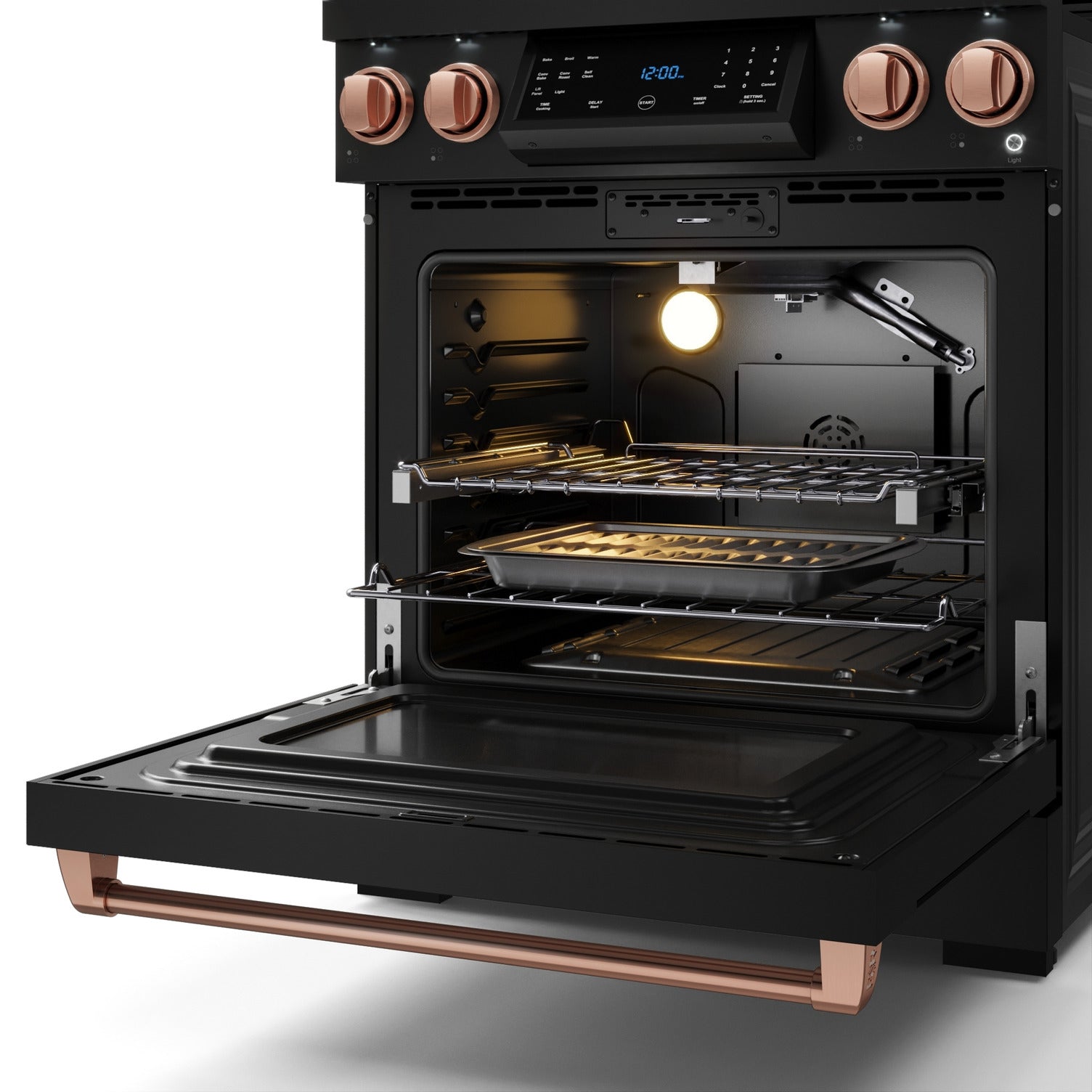 Thor Kitchen Black Stainless Steel Freestanding Professional Liquid Propane Gas Range|Gordon Ramsay Series (4.55 cu.ft.) - RSG30BLP-RSG