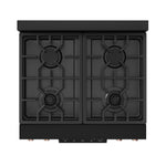 Thor Kitchen Black Stainless Steel Freestanding Professional Liquid Propane Gas Range|Gordon Ramsay Series (4.55 cu.ft.) - RSG30BLP-RSG