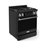 Thor Kitchen Black Stainless Steel Freestanding Professional Liquid Propane Gas Range|Gordon Ramsay Series (4.55 cu.ft.) - RSG30BLP-SS