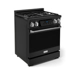 Thor Kitchen Black Stainless Steel Freestanding Professional Liquid Propane Gas Range|Gordon Ramsay Series (4.55 cu.ft.) - RSG30BLP-SS