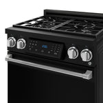 Thor Kitchen Black Stainless Steel Freestanding Professional Liquid Propane Gas Range|Gordon Ramsay Series (4.55 cu.ft.) - RSG30BLP-SS