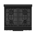 Thor Kitchen Black Stainless Steel Freestanding Professional Liquid Propane Gas Range|Gordon Ramsay Series (4.55 cu.ft.) - RSG30BLP-SS