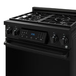 Thor Kitchen Black Stainless Steel Freestanding Professional Liquid Propane Gas Range|Gordon Ramsay Series (4.55 cu.ft.) - RSG30BLP