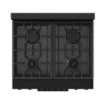 Thor Kitchen Black Stainless Steel Freestanding Professional Liquid Propane Gas Range|Gordon Ramsay Series (4.55 cu.ft.) - RSG30BLP