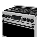 Thor Kitchen Stainless Steel Freestanding Professional Liquid Propane Gas Range|Gordon Ramsay Series (6 cu.ft.) - RSG36LP-BLK