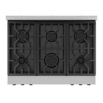 Thor Kitchen Stainless Steel Freestanding Professional Liquid Propane Gas Range|Gordon Ramsay Series (6 cu.ft.) - RSG36LP-BLK