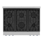 Thor Kitchen Stainless Steel Freestanding Professional Liquid Propane Gas Range|Gordon Ramsay Series (6 cu.ft.) - RSG36LP-BLU
