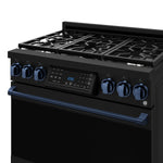 Thor Kitchen Black Stainless Steel Freestanding Professional Gas Range|Gordon Ramsay Series (6 cu.ft.) - RSG36B-BLU