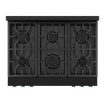 Thor Kitchen Black Stainless Steel Freestanding Professional Gas Range|Gordon Ramsay Series (6 cu.ft.) - RSG36B-BLU