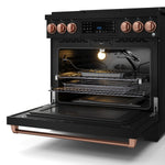 Thor Kitchen Black Stainless Steel Freestanding Professional Gas Range|Gordon Ramsay Series (6 cu.ft.) - RSG36B-RSG