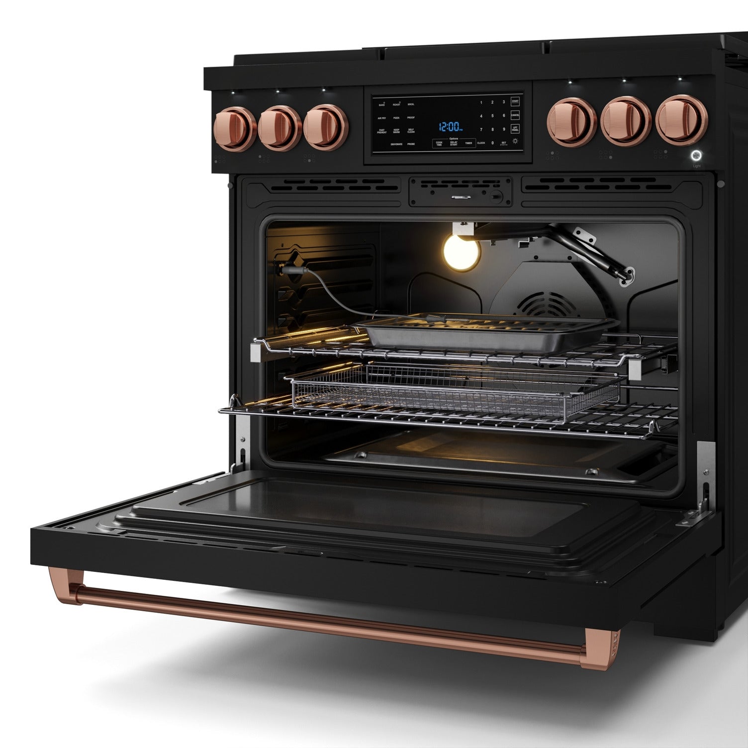 Thor Kitchen Black Stainless Steel Freestanding Professional Gas Range|Gordon Ramsay Series (6 cu.ft.) - RSG36B-RSG