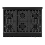 Thor Kitchen Black Stainless Steel Freestanding Professional Gas Range|Gordon Ramsay Series (6 cu.ft.) - RSG36B-RSG