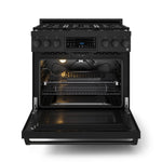Thor Kitchen Black Stainless Steel Freestanding Professional Gas Range|Gordon Ramsay Series (6 cu.ft.) - RSG36B