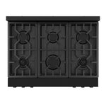 Thor Kitchen Black Stainless Steel Freestanding Professional Gas Range|Gordon Ramsay Series (6 cu.ft.) - RSG36B