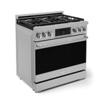 Thor Kitchen Stainless Steel Freestanding Professional Liquid Propane Gas Range|Gordon Ramsay Series (6 cu.ft.)- RSG36LP