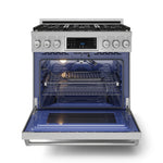 Thor Kitchen Stainless Steel Freestanding Professional Liquid Propane Gas Range|Gordon Ramsay Series (6 cu.ft.)- RSG36LP