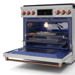 Thor Kitchen Stainless Steel Freestanding Professional Liquid Propane Gas Range|Gordon Ramsay Series (6 cu.ft.) - RSG36LP-RSG