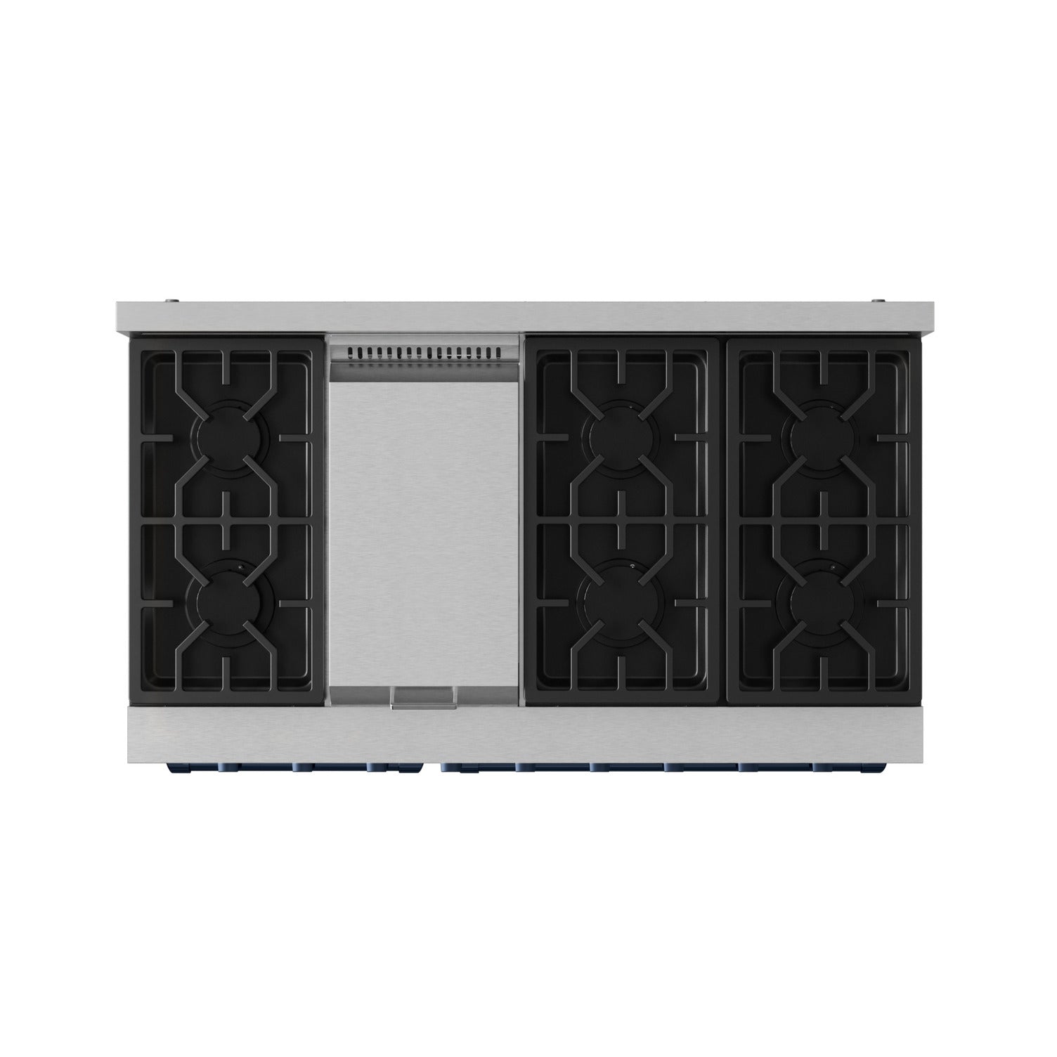Thor Kitchen Stainless Steel Freestanding Professional Double Oven Liquid Propane Gas Range|Gorodn Ramsay Series (7 cu.ft.) - RSG48ELP-BLU