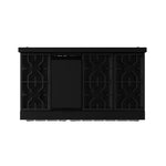 Thor Kitchen Black Stainless Steel Freestanding Professional Double Oven Liquid Propane Gas Range|Gordon Ramsay Series ( cu.ft.) - RSG48EBLP-SS