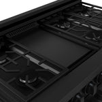 Thor Kitchen Black Stainless Steel Freestanding Professional Double Oven Liquid Propane Gas Range|Gordon Ramsay Series (7 cu.ft.) - RSG48EBLP