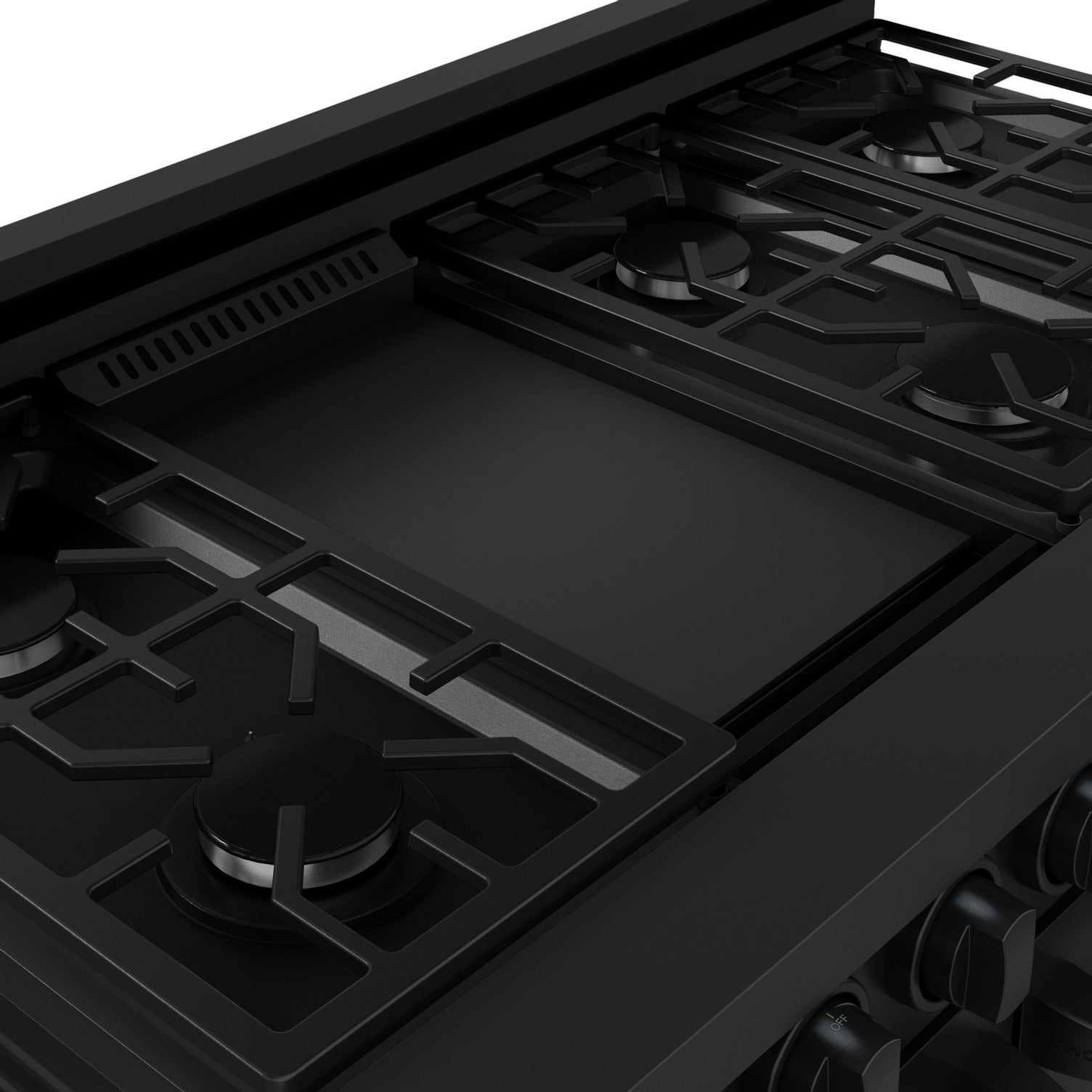 Thor Kitchen Black Stainless Steel Freestanding Professional Double Oven Liquid Propane Gas Range|Gordon Ramsay Series (7 cu.ft.) - RSG48EBLP